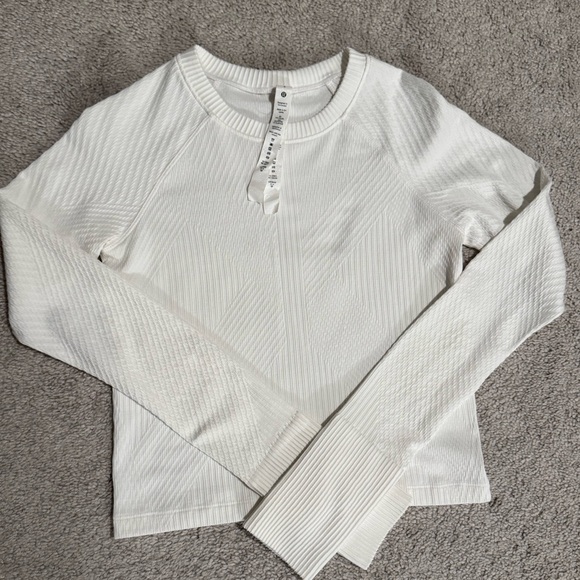 lululemon athletica Tops - Lululemon Ribbed Nulu Cropped Long Sleeve Shirt